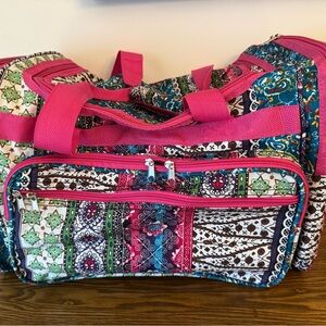 World Traveler Bohemian 19" Carry-On Shoulder Duffel Bag EUC